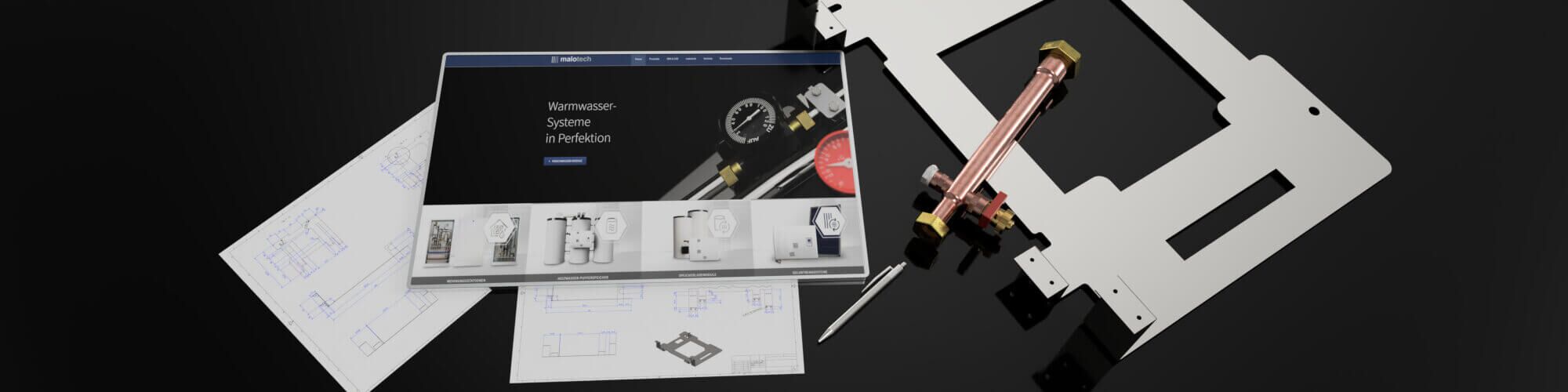 3D CAD und BIM Dateien auf einem Tablet